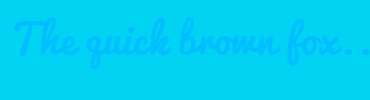 Image with Font Color 00BEFF and Background Color 00D4F2